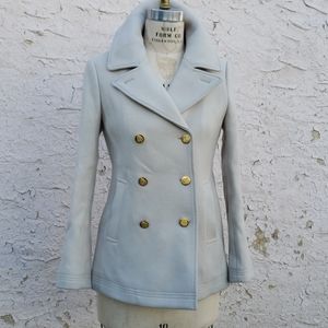 J. Crew ivory pea coat